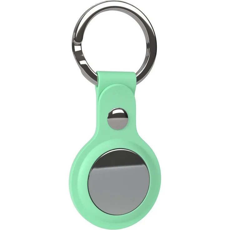 EAZY CASE Schlüsselanhänger Anhänger kompatibel mit Apple AirTag, Schutzhülle Airtags Hülle mit Silikon Schlaufe Tracker Case Grün – Bild 1