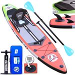 DURAERO Inflatable SUP-Board Stand up Paddle Board Aufblasbare SUP Board Set, 330x76x15cm, Super Design, inkl. umfangreichem Zubehör - blau