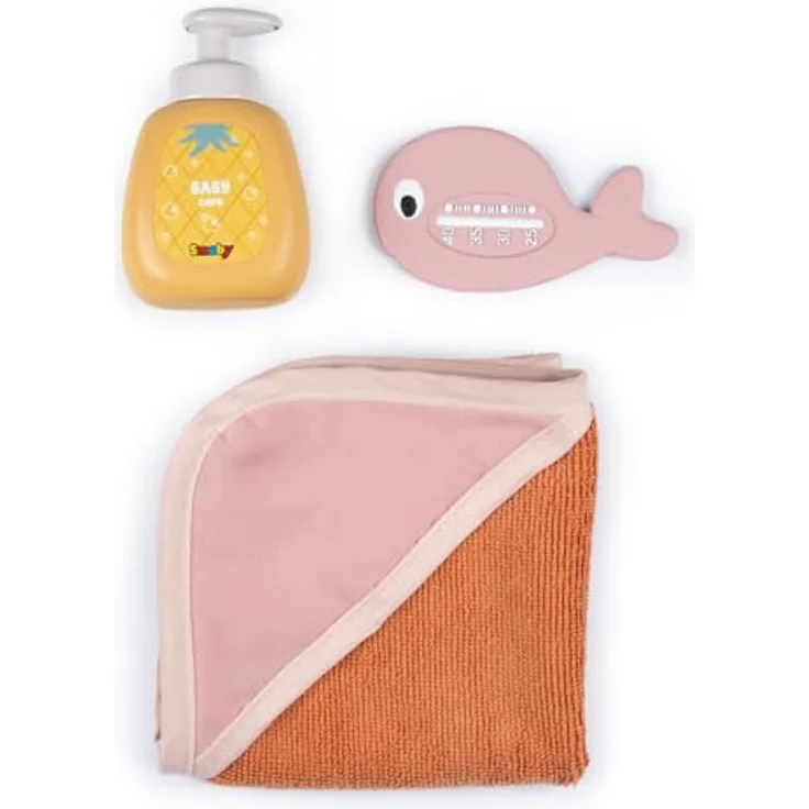 Smoby Baby Nurse Puppen-Badewanne, Elektronisches Spielmodul mit Wasserstrahlen, LED-Licht und Zubehör für Puppen bis 42 cm, Spielzeug für Kinder ab 3 Jahren – Bild 2