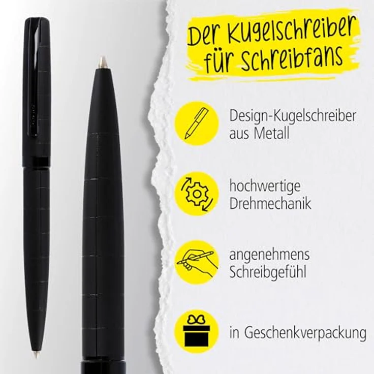 Online Pen Eleganza Schreib-Set, Metallgehäuse, inklusive Echt-Lederetui – Bild 4