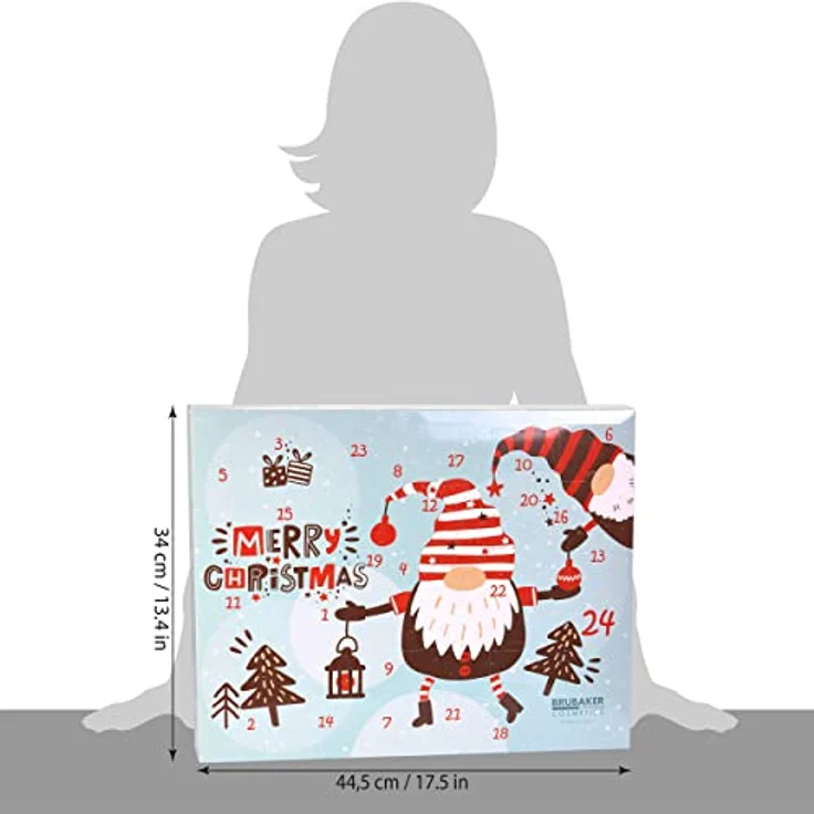 BRUBAKER Cosmetics Beauty Adventskalender XXL, 24x Körperpflege Produkte & Spa Accessoires, beerenfrischer Duft, für Frauen – Bild 7