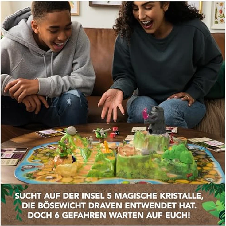 Spin Master Games Jumanji Stampede - großes kooperatives 3D-Abenteuerspiel für die ganze Familie, 2-4 Spielerinnen, ab 8 Jahren - Preisvergleich – Bild 4
