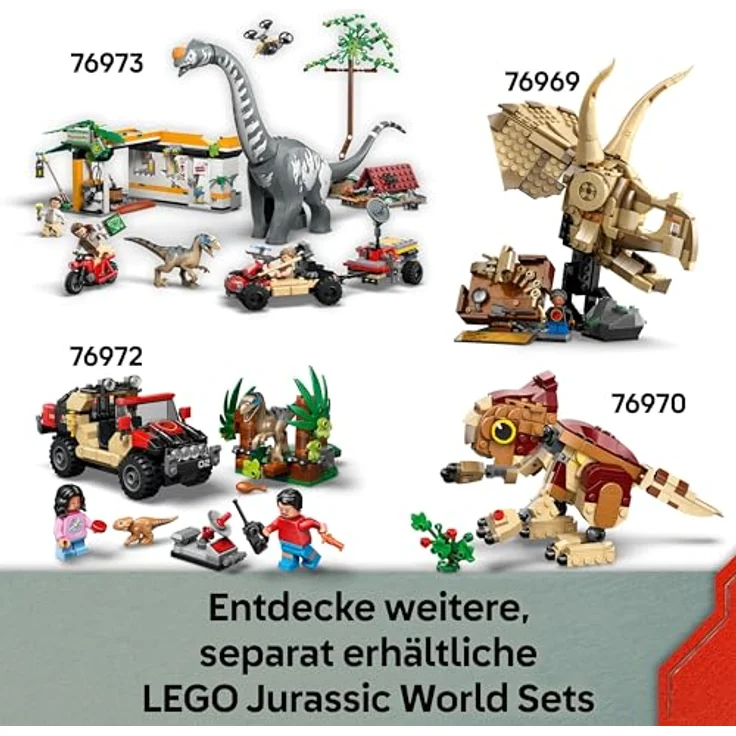 LEGO Jurassic World 76976, Spinosaurier & Quetzalcoatlus: Hubschrauber-Einsatz, 984 Teile, ab 8 Jahren, Maße 12x33x20 cm – Bild 7