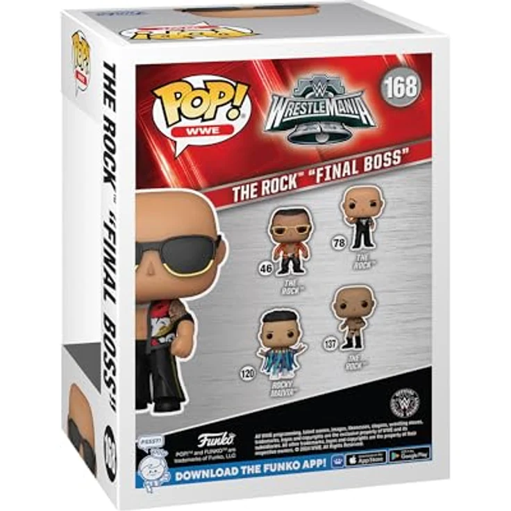 Funko Pop! WWE: The Rock Final Boss - Dwayne Johnson Wrestlemania 40 - Vinyl-Sammelfigur, 9,5 cm - Offizielle Handelswaren für Sammler und Fans – Bild 3