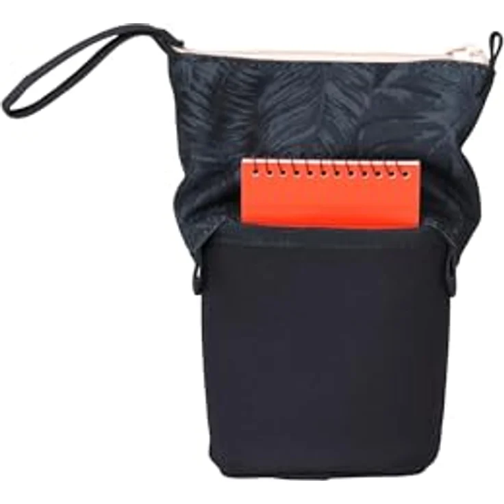 Satch Pencil Slider, Federmäppchen mit Stehfunktion, 3 Innenfächern und Geheimfach, aus recyceltem Material, Midnight Jungle - Blau – Bild 4
