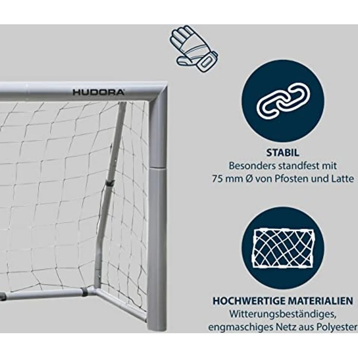 HUDORA Fußballtor Expert 120 - Tor für Kinder, Jugendliche und Erwachsene - Fussball Tor für Garten/Outdoor – Bild 3