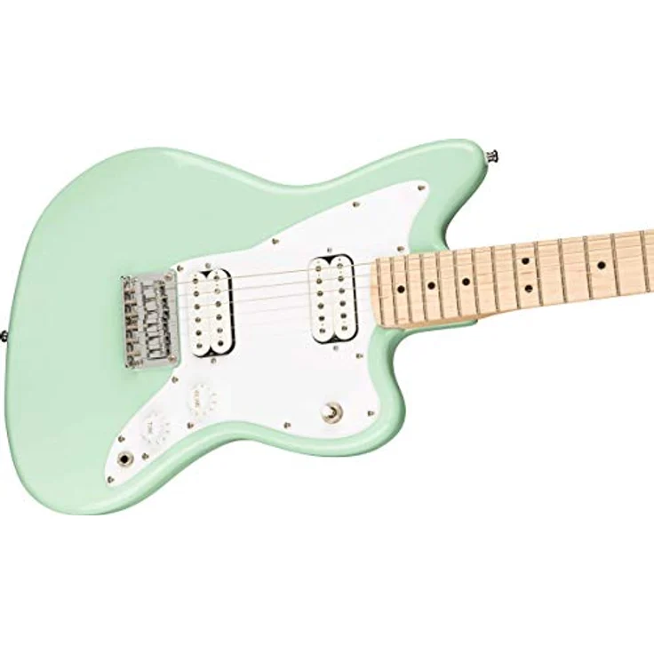 Fender Squier Mini Jazzmaster HH, kindergitarre/reisgitaar in Surf Green mit C-Hals und Humbucker-Tonabnehmern – Bild 5