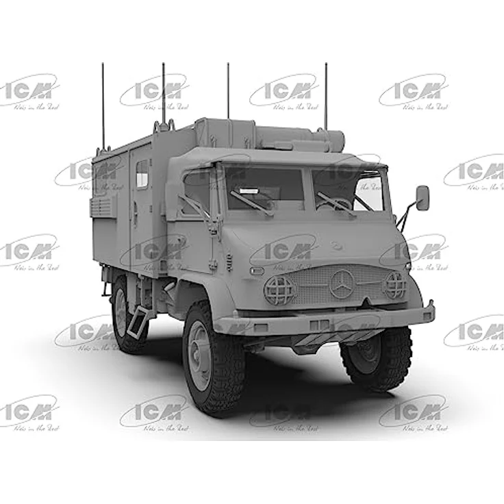 ICM Unimog S 404, Militär-Funkwagen Modellfahrzeug mit detailgetreuer Nachbildung – Bild 2