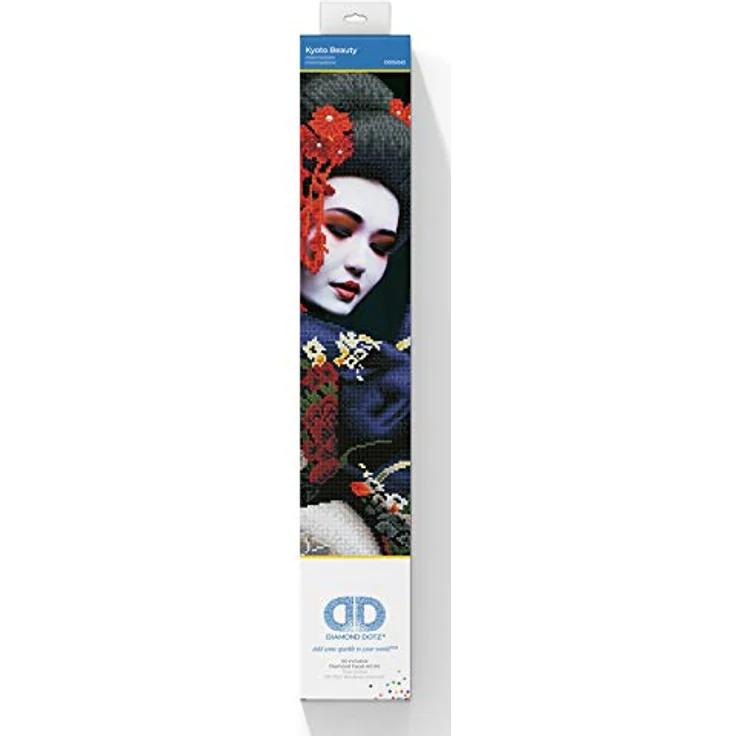 DIAMOND DOTZ DD10-043 Kyoto Beauty, Diamond Painting Malset, ca. 50 x 60 cm, funkelnde Kunstwerke für Kinder und Erwachsene, Komplettset mit Bild und Diamanten – Bild 3