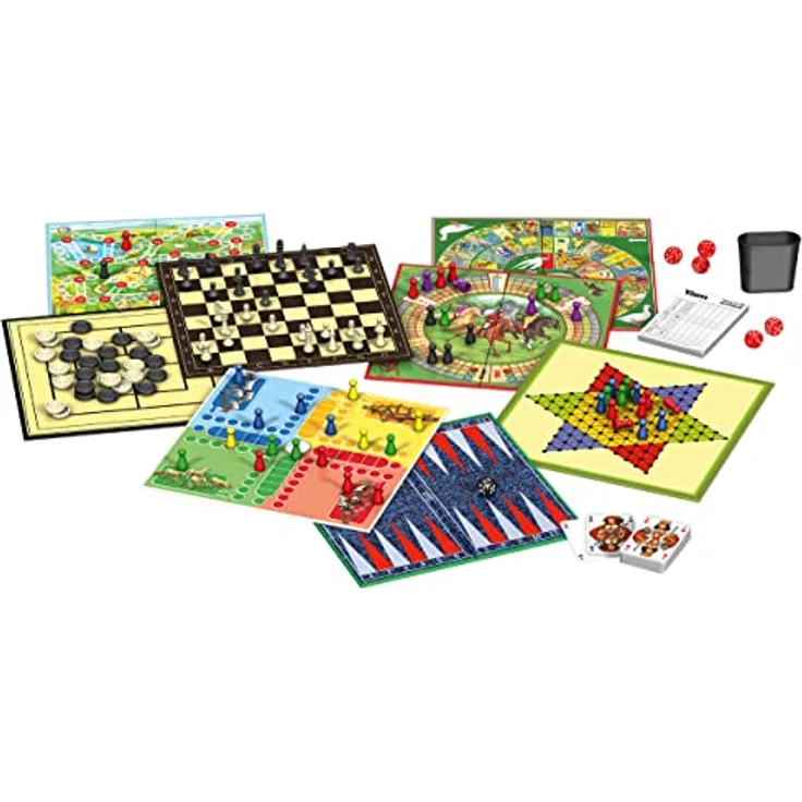 Schmidt Spiele 88211 Klassisches Spielset, Brettspiel mit Reißverschluss und Textilfutter – Bild 2