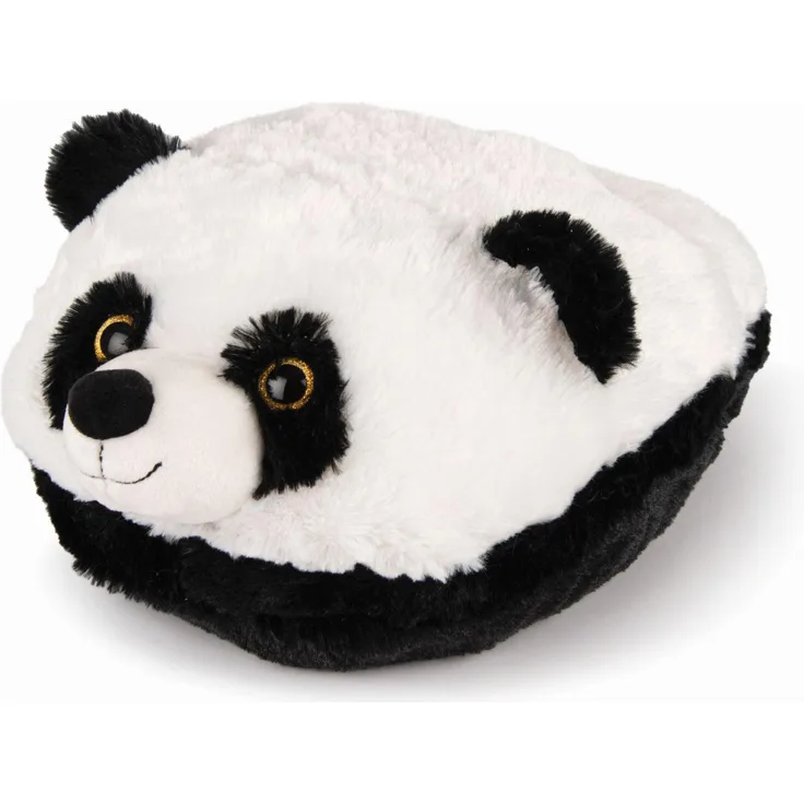 RAPPA Cozy Noxxiez CS923 Panda, warmer Plüschpantoffel in Schwarz und Weiß, 35 cm hoch