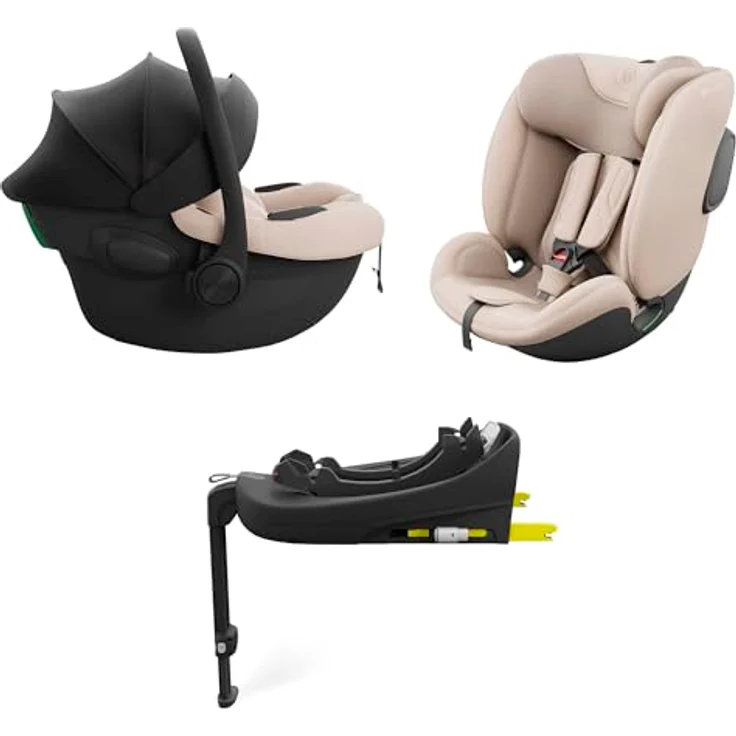 Kinderkraft Endura Safe Modular System, 3-in-1 Babyschale und Kindersitz mit Isofix Basis, i-Size konform, von Geburt bis 12 Jahre – Bild 1