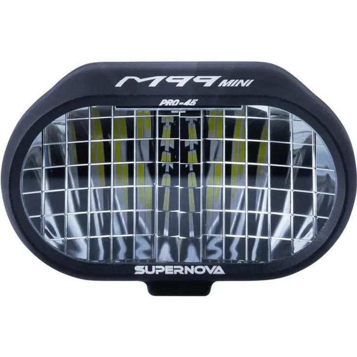 Supernova Fahrradbeleuchtung M99 Mini Pro-45 km/h - schwarz, extrem helles S-Pedelec-Scheinwerfer-Set