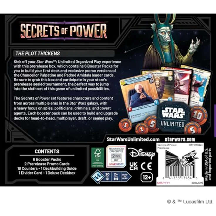 Asmodee Star Wars: Unlimited Trading Card Game - Secrets of Power Pre-Release Box, 6 Booster Packs, exklusive Promo-Karten, für 2+ Spieler, ab 12 Jahren, Englisch – Bild 3