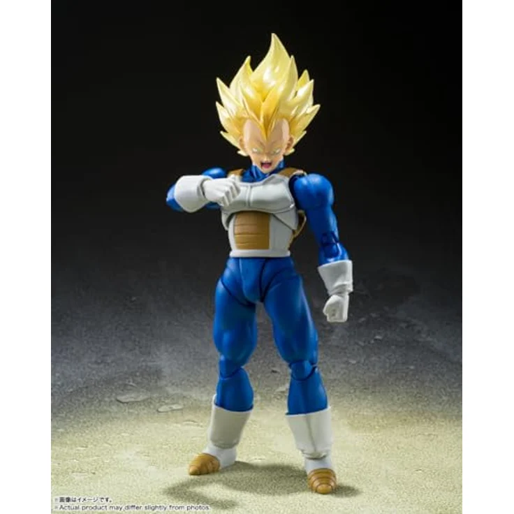 TAMASHII NATIONS Dragon Ball Z - Super Sayan Vegeta - Figurine S.H. Figuarts, 14cm Sammelfigur – Bild 4