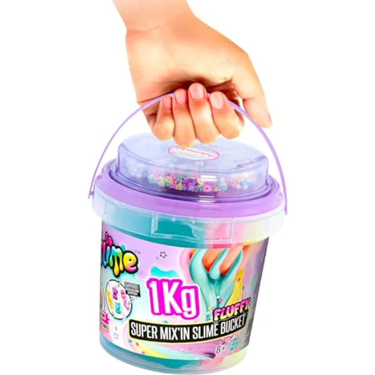 Canal Toys Kreativset Super Mix´In Slime Bucket, 1kg mit Glitzer und Perlen zur individuellen Schleimgestaltung – Bild 8