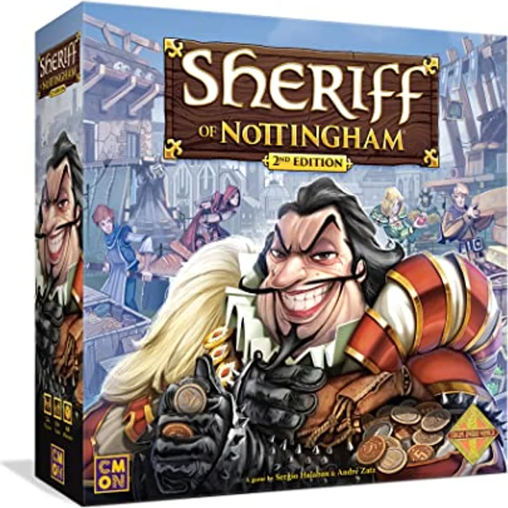 CMON Enigma Sheriff of Nottingham 2nd EDT. - Brettspiel mit Bluffing-Spiel und strategischem Gameplay