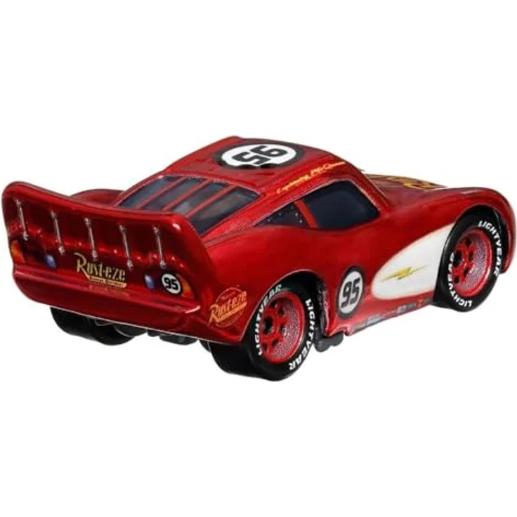 Disney Cars Radiator Springs Lightning McQueen HTX82, Spielzeug-Rennwagen im Maßstab 1:55 aus Metall, geeignet für Kinder ab 3 Jahren – Bild 4