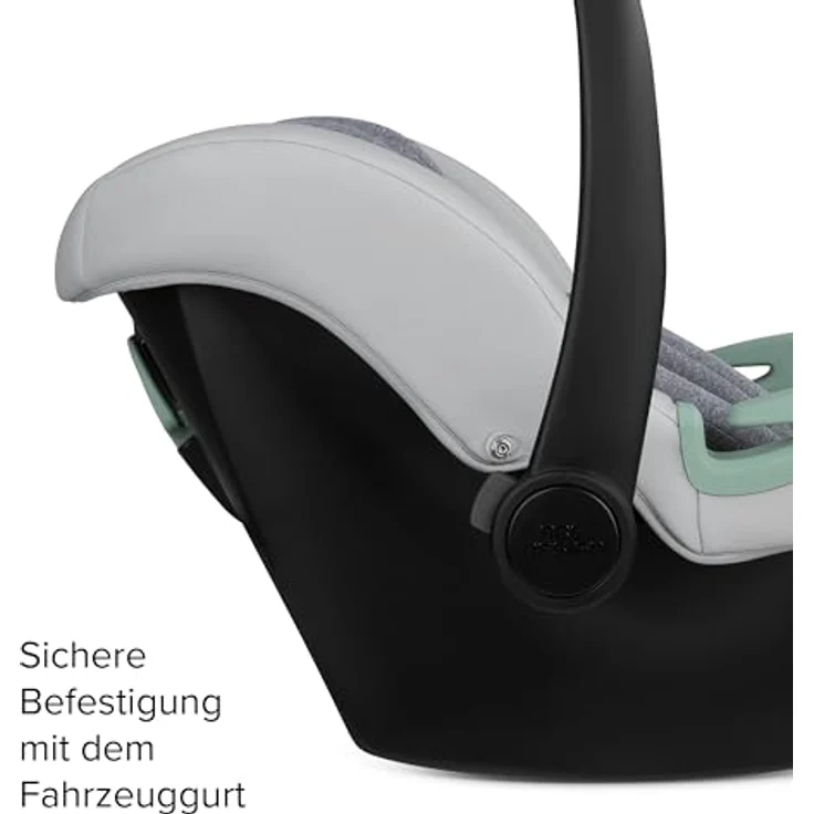 ABC Design Babyschale Tulip, i-Size Autokindersitz, ab Geburt bis 13 kg, Pure Edition Nature - Petrol – Bild 6