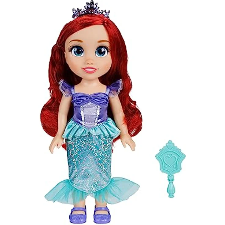 Jakks Pacific Babypuppe Disney Princess - Meine Freundin Arielle - ca. 35 cm, Meerjungfrauenkleid in Violett und Türkis-Tönen, mit RoyalReflection™ Augen – Bild 4
