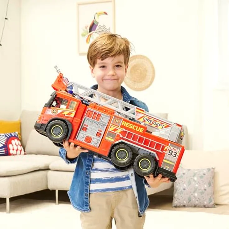 Dickie Toys Riesen-Feuerwehrauto, 57 cm - Spielzeugauto – Bild 5