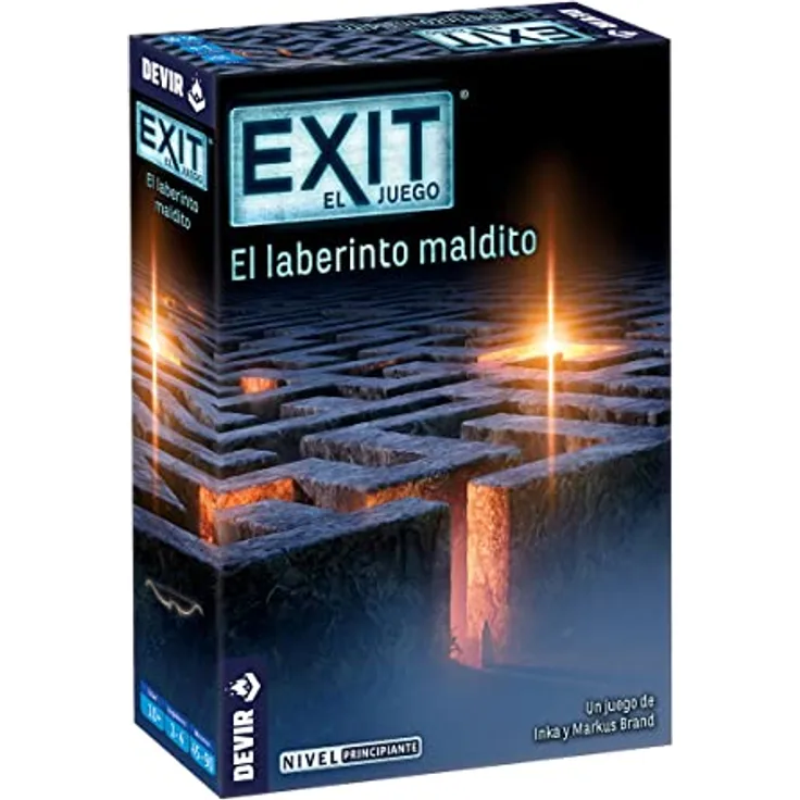 Devir BGEXIT19SP Exit: Das verfluchte Labyrinth, Brettspiel für 1-4 Spieler, Spieldauer 45-90 Minuten, ab 10 Jahren