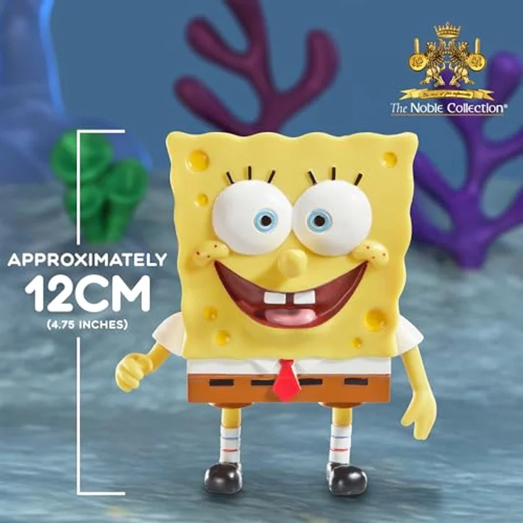 The Noble Collection Biegbarer Spongebob Schwammkopf, ca. 12 cm große Sammelfigur mit flexibler Bauweise und originalgetreuem Design – Bild 2