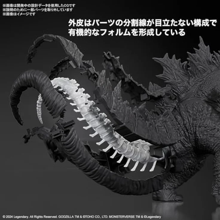 Bandai Godzilla x Kong: The New Empire Plastic Model Kit, Godzilla (2024) detailliertes Sammelmodell – Bild 6