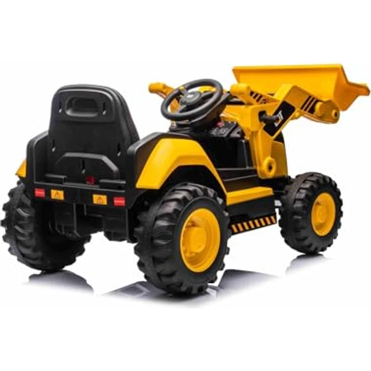 Beneo Lizensierter Caterpillar Elektrobagger, gelb, mit Schwenklöffel, Einzelsitz, USB-Anschluss, 2 x 30W Motoren und Lithiumbatterie – Bild 7