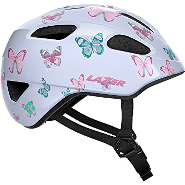 LAZER Nutz 2.0 KinetiCore Kinderfahrradhelm, leichter Uni-Helm mit Schmetterlingsdesign und EZ Fit-System, Einheitsgröße