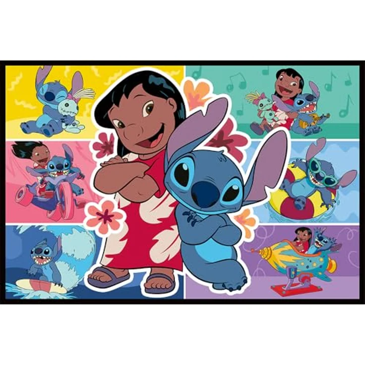 Trefl 2in1 Puzzle: Lilo & Stitch, 2 x 200 Teile, farbenfrohe Collagen im 410 x 275 mm Format, für Jugendliche – Bild 3
