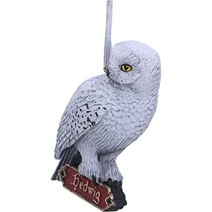 Nemesis Now Harry Potter Christbaumanhänger Hedwig, handgemalt aus feinstem Harz, Sammelfigur in Geschenkverpackung (6) – Bild 2