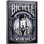 Bicycle Wednesday, Designer Spielkarten inspiriert von der Netflix-Serie mit Charakterkunst und makabren Motiven