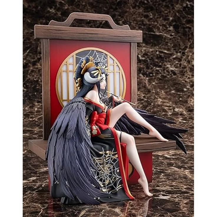 Kadokawa Overlord Statue 1/7 Albedo Splendid Kimono Ver., 27 cm PVC Figur in Fensterbox – Bild 4