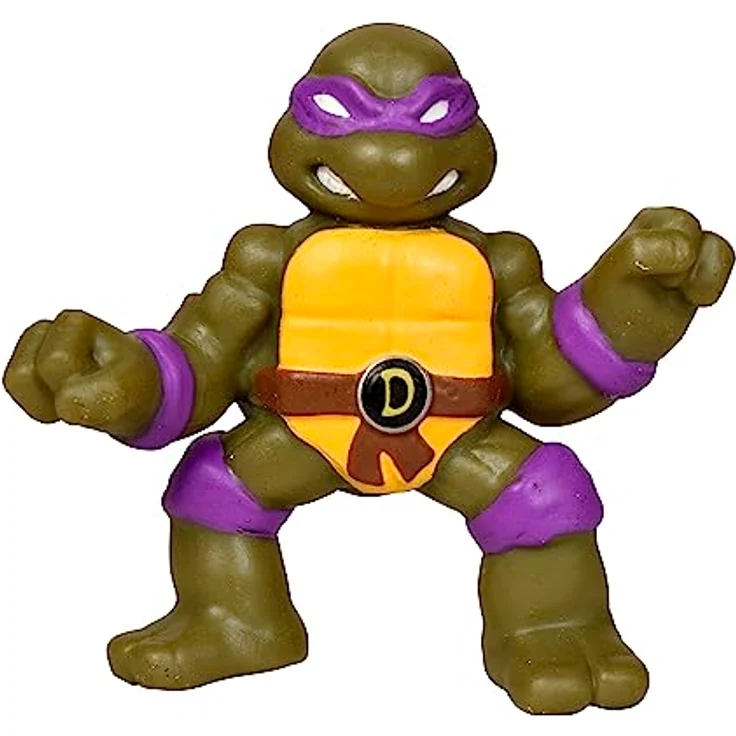 Teenage Mutant Ninja Turtles Mini Ninja Stretch Donatello, 6,7 cm große Sammelfigur aus dehnbarem Material, flexibel und widerstandsfähig – Bild 1