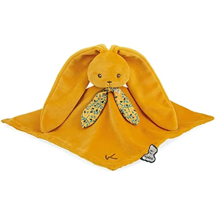 Kaloo - Lapinoo - Plüschhase - Erstes Schmusetuch - ockerfarben - 30 x 30 cm - superweicher Materialmix Baumwolle & Cord - Geschenkbox - Ab Geburt, K972207