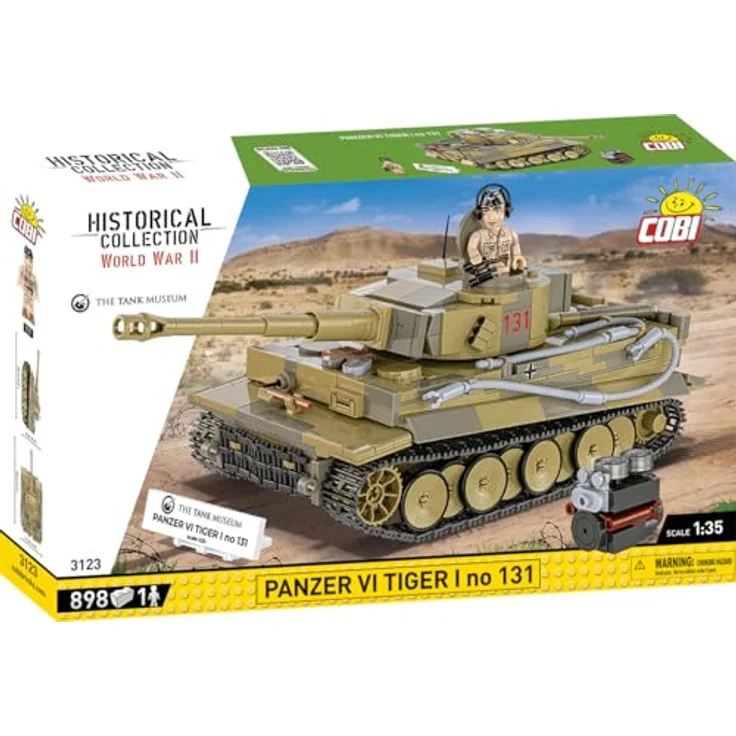 COBI Historische Sammlung Tiger I No (896 Teile) Bausteinmodellbausatz, für Sammler ab 14 Jahren, kompatibel mit anderen führenden Marken - COBI – Bild 2