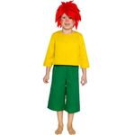 Maskworld Pumuckl Kostüm für Kinder, zweiteilig mit gelbem Shirt und grüner Hose, original lizenziert für Karneval (146-152)