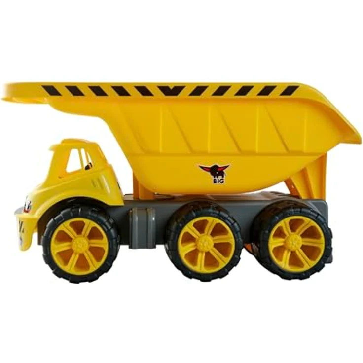 BIG Spielwarenfabrik 800054820 BIG Power Worker Kipp-Lastwagen, 12,8 Liter Ladefläche, gelb – Bild 2