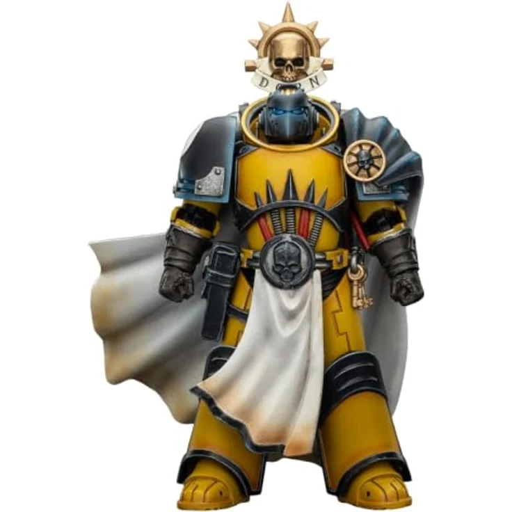JOYTOY Warhammer Imperial Fists Actionfigur Librarian Consul mit Force Axe und Bolt Pistol, 12 cm, beweglich – Bild 1