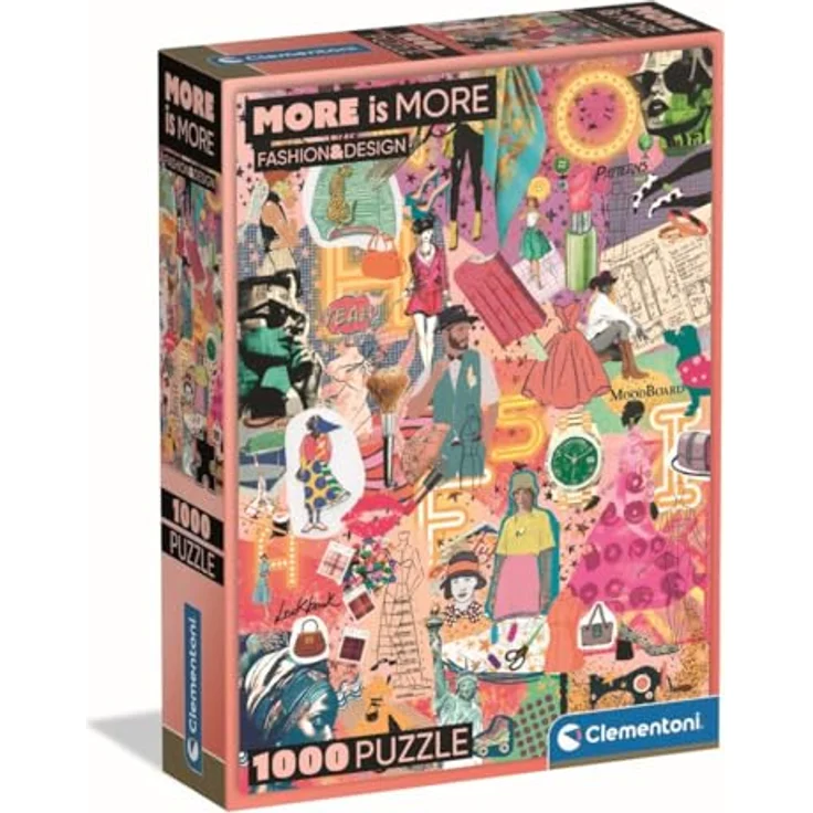 Clementoni Puzzle More Is More - Fashion&Design, 1000 Teile 2D Puzzle – Bild 1