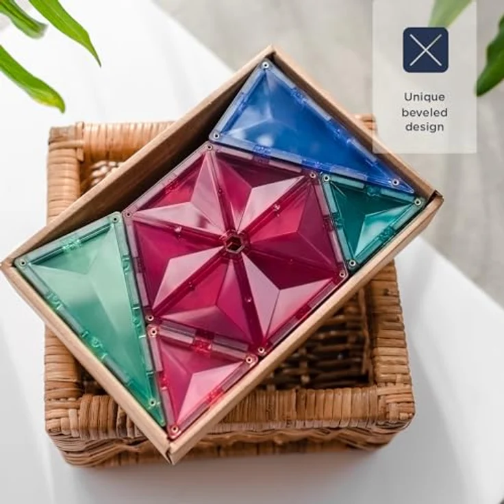 Connetix Pastel Geometry Pack Magnetspielebausteine, (Open Play, 40 Teile), ab 3 Jahren – Bild 4