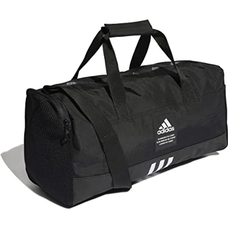 adidas Performance Sporttasche 4ATHLTS DUFFELBAG M, Mittelgroße Duffelbag aus strapazierfähigem Recyclingmaterial, schwarz - Preisvergleich – Bild 4