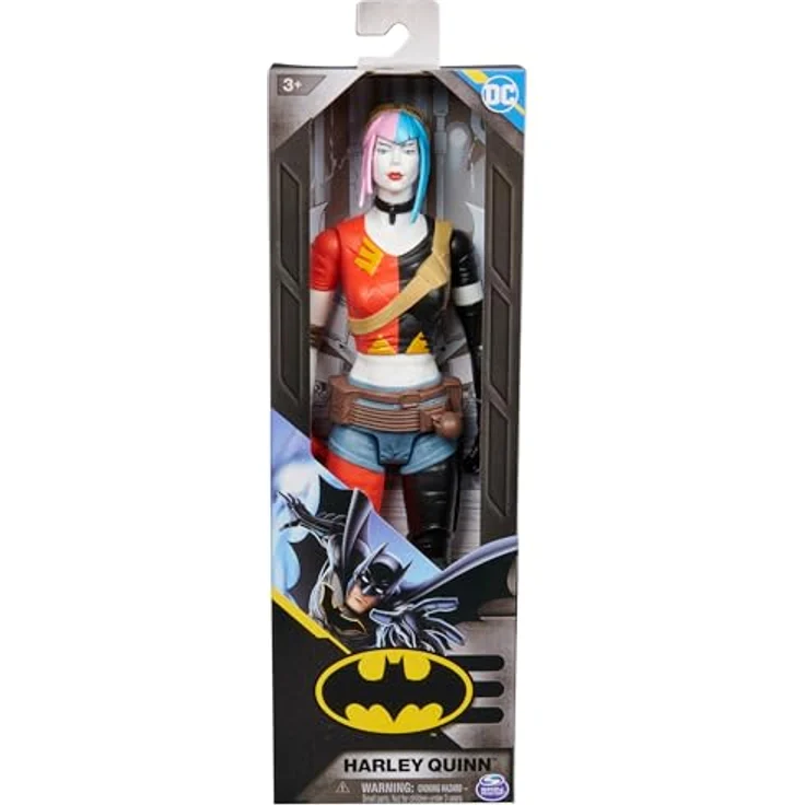 DC Comics Harley-Quinn Actionfigur, 30 cm bewegliches Sammelspielzeug mit 11 Gelenkpunkten für Jungen und Mädchen ab 3 Jahren – Bild 2