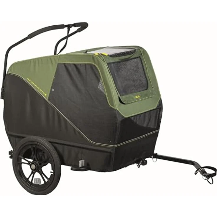 XLC Fahrrad-Hundeanhänger Dog Large BS-C13, für Hunde bis 35 kg, mit wetterfestem Dach, 16" Reifen und klappbarer Deichsel – Bild 1