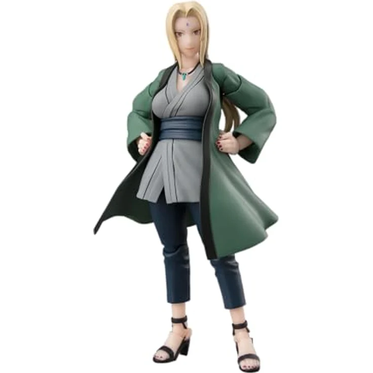 Bandai Tamashii Nations S.H.Figuarts Tsunade, detailreiche Actionfigur aus Naruto, 14 cm, inkl. Zubehör – Bild 1
