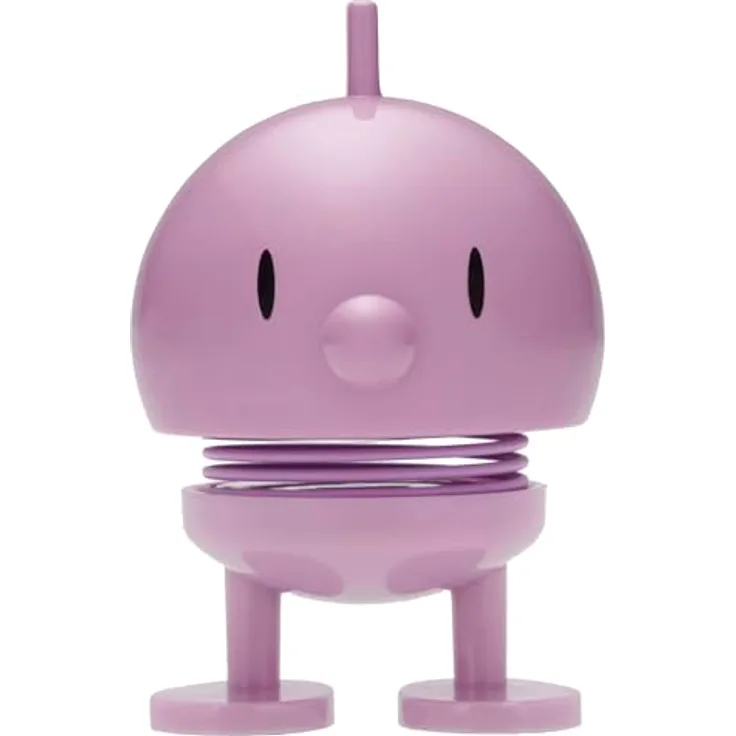 Hoptimist Bumble Wackelfigur & Glücksbringer, Skandinavische Deko Figuren für Wohnzimmer, Schreibtisch, Büro, Bürodeko & Lustige Kleine Geschenke, 4,5 x 5,8 x 7,6 cm, Small, Lavendel