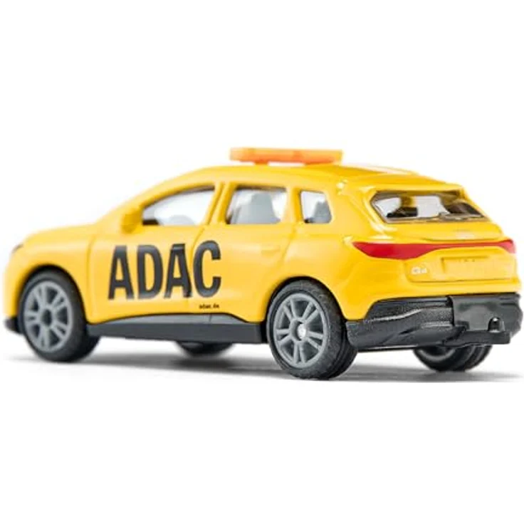 siku 1565, Audi Q4 e-tron ADAC Pannenhilfe, Spielzeug-Auto, Metall/Kunststoff, Gelb, Anhängerkupplung, Gummierte Reifen, Gelbe Signalbalken – Bild 2