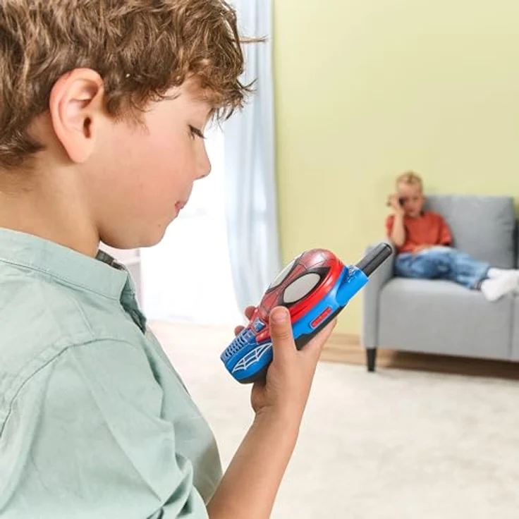 Vtech® Walkie Talkie Spidey und seine Super-Freunde, 2er Set im Spidey- und Miles Morales-Design mit Lautsprecher und Originalstimme – Bild 4