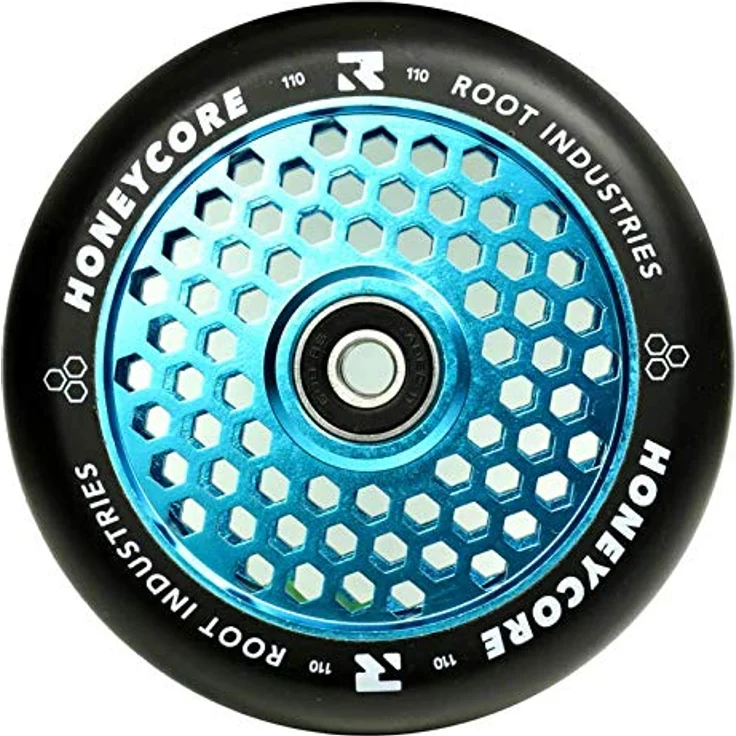 Root Industries Honeycore Stunt-Scooter Rolle 110mm SkyBlau/PU Schwarz, Leichtgewichtige Waben Struktur – Bild 5
